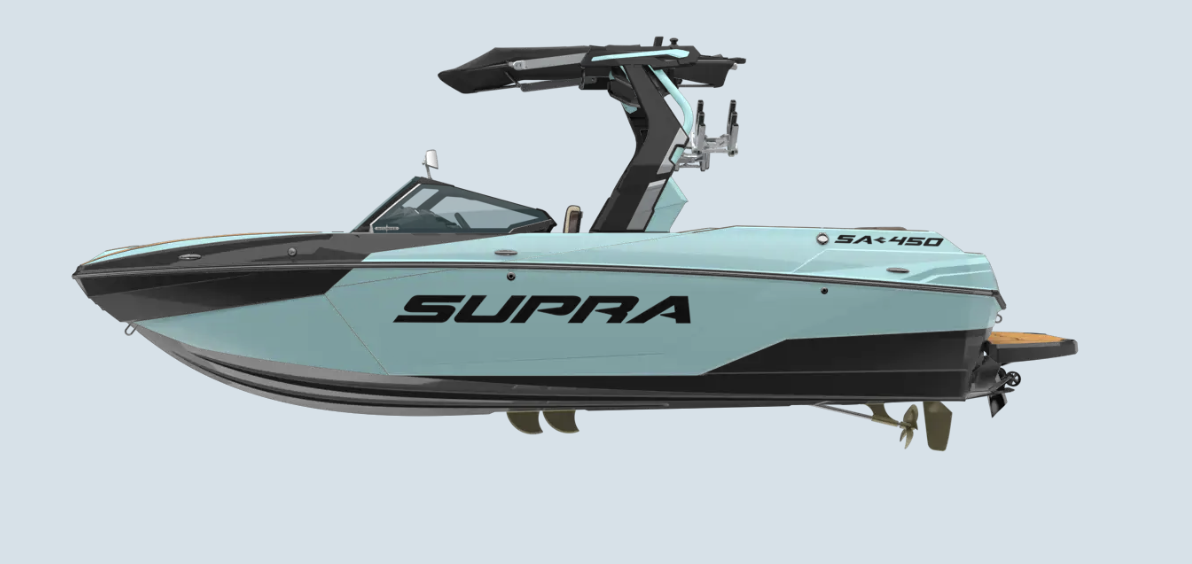 2026 - Supra - SA 450 - boat - Slate Blue / Walnut - SouthTown Watersports - Charlotte, NC - featured image